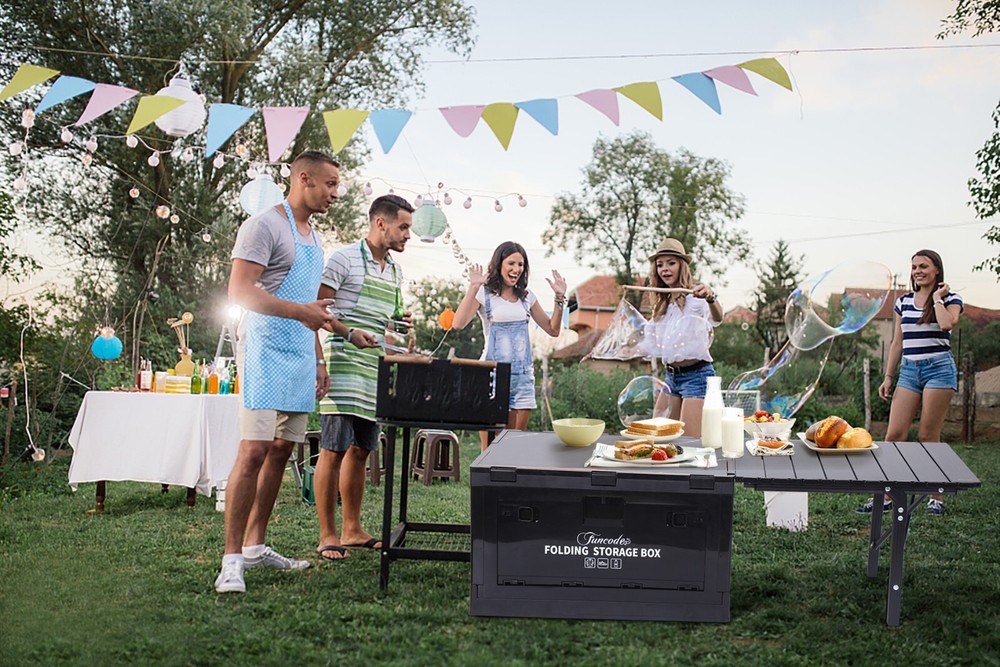 Storage Bin, Collapsible Boxes with Table Collapsible Storage Bins Folding Table