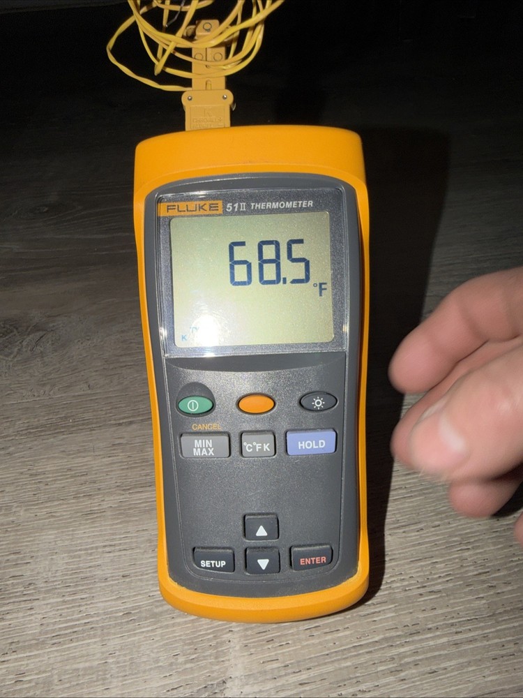 Fluke 51 II Digital Thermometer Single Input Power Tested