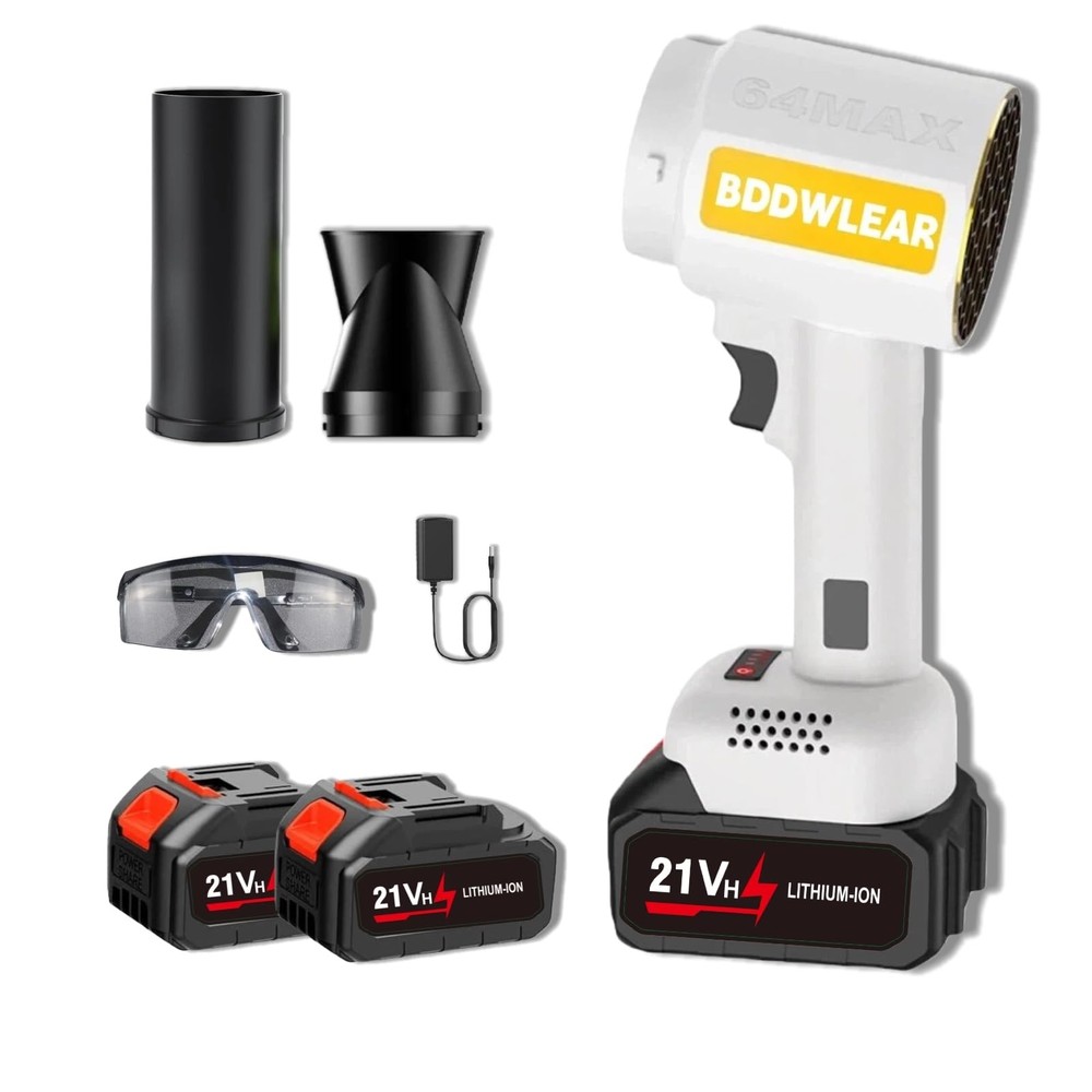 Cordless Leaf Blower Handheld, 4-Speed Variable Speed, 4.0Ah Battery with 2 P...