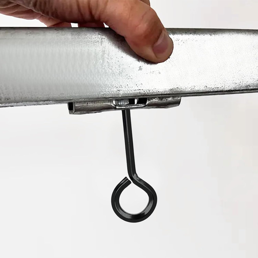 12Pcs 5/32 Inch Standard Hex Dogging Key with Full Loop, Black Solid Metal Allen