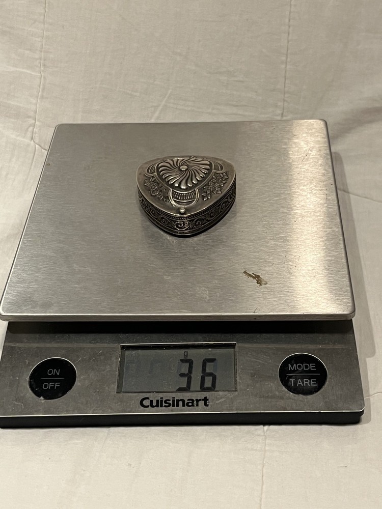 Wallace Sterling Silver Triangle Trinket Box - Beautiful