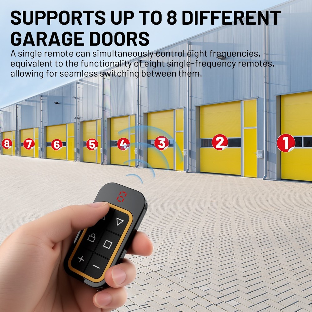 8-IN-1 Multi-Frequency Charging Wireless Remote Controller Universal Garage Gate