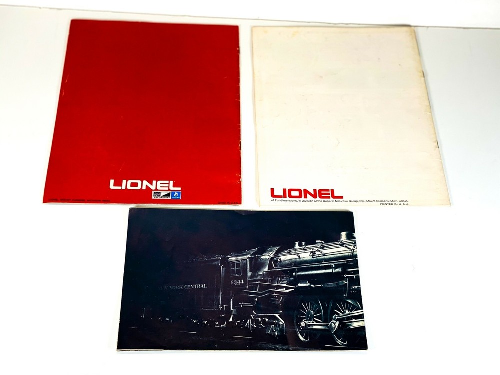 Lionel Trains Catalogs 3 Lot