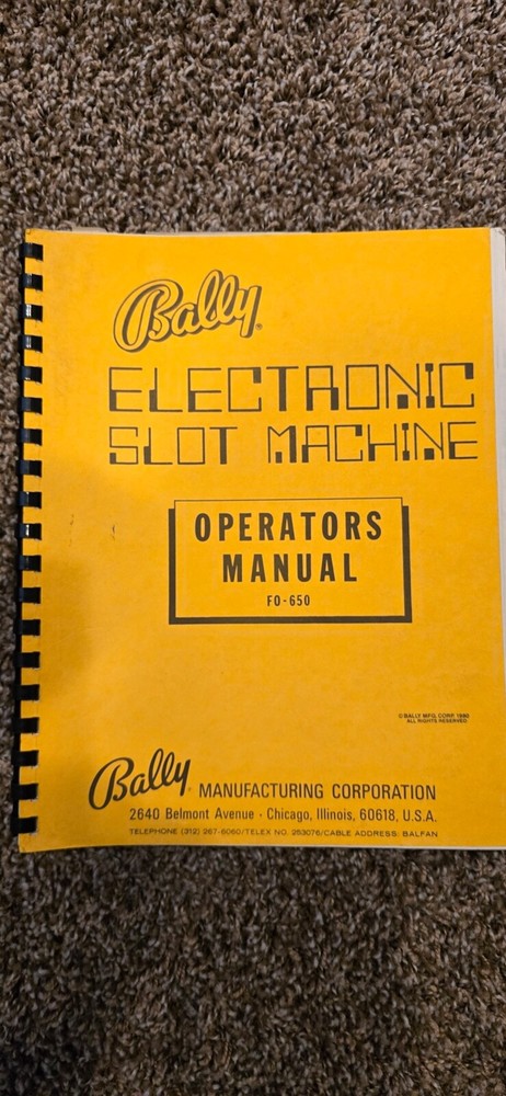 Slot machine test set for electrical operations