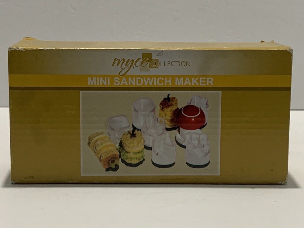 Myco Collection Mini Sandwich And Appetizer Maker New