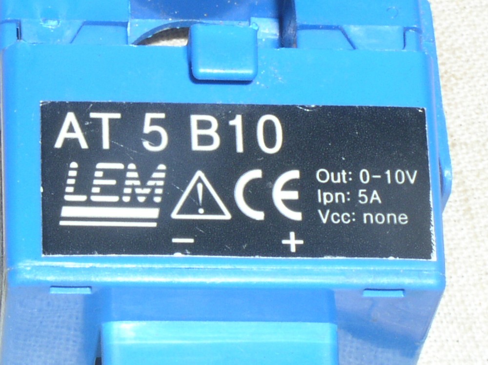 LEM SPLIT CORE CURRENT TRANSFORMER AT5B105 5 A 5A AC TO 10V DC CLIP ON SENSOR