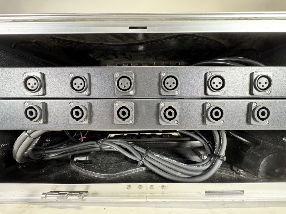 3 Lab Gruppen E8:2 power amplifiers 4U Gator Rolling Rack ALL WIRED AND READY!!!