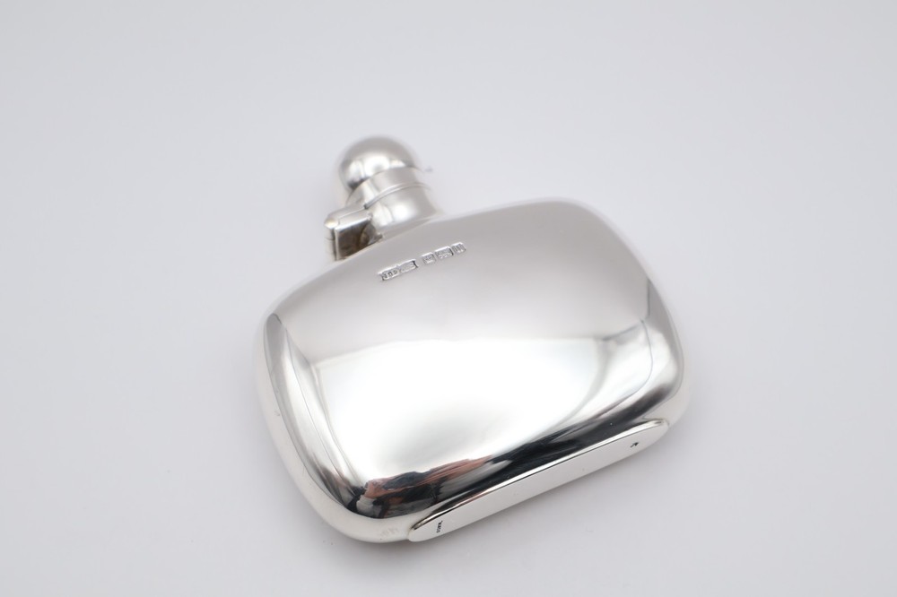Antique Solid Silver Hip Flask Hallmarked Sheffield 1905