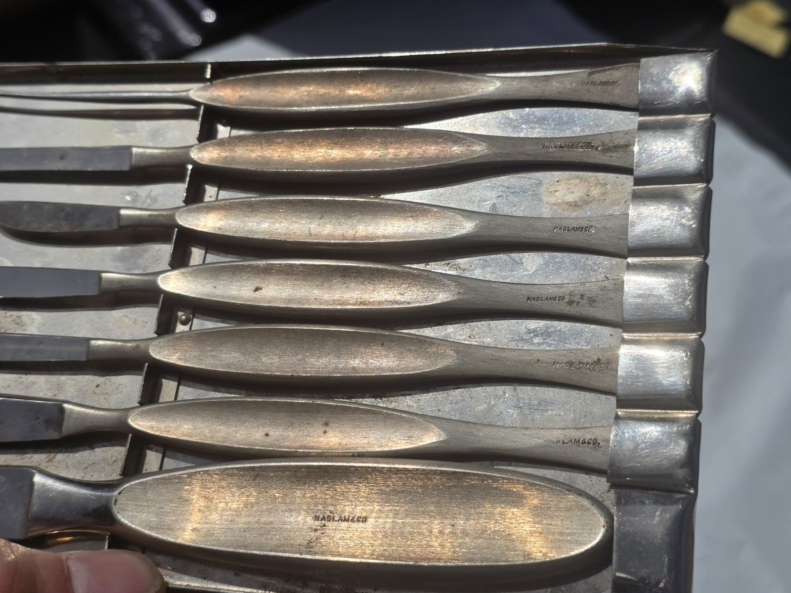 WW1 Antique Surgical Medical Field Gear Medic Set Scalpel Case Military 1912