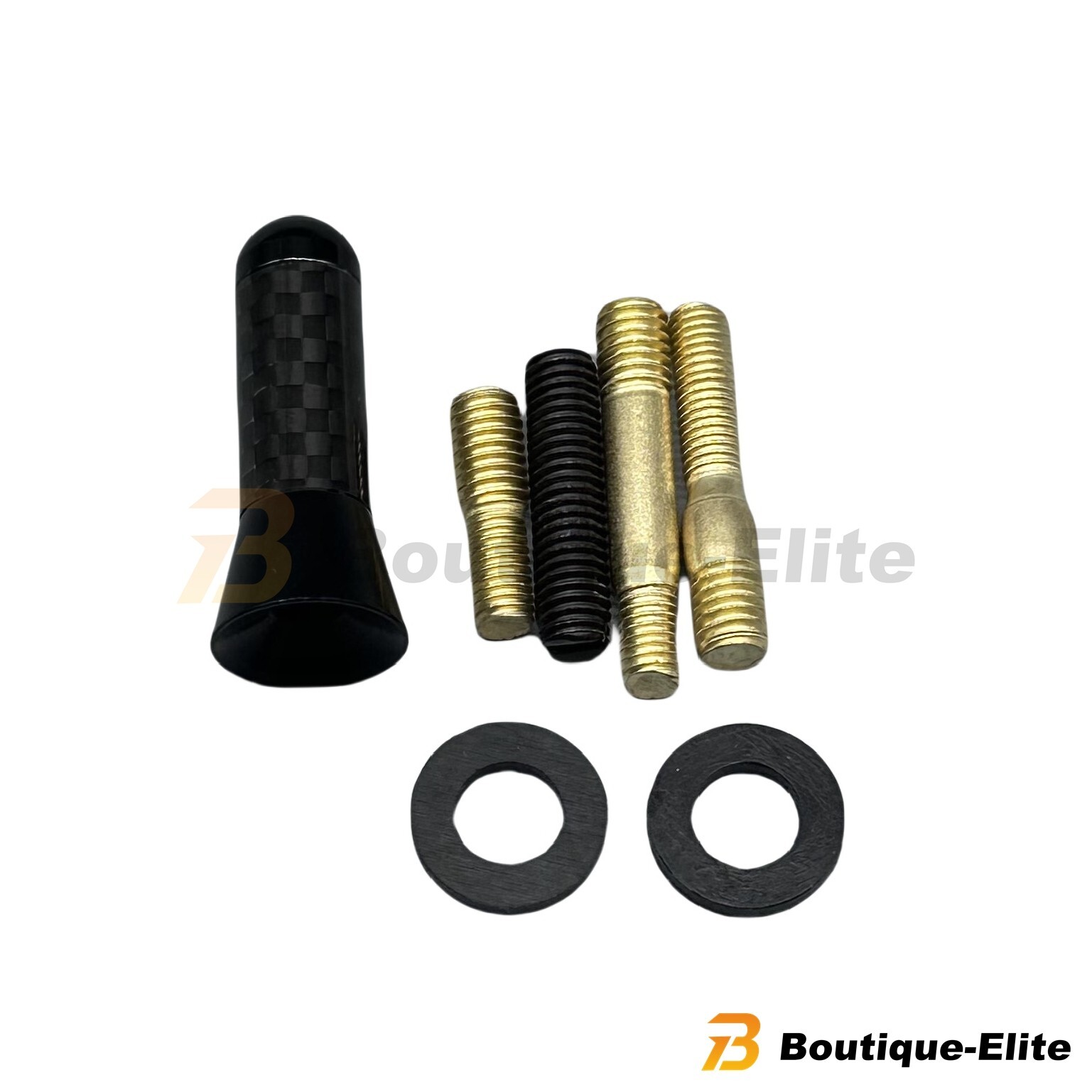 Universal 1.4-Inch Carbon Fiber Car Antenna FM Aerial Black