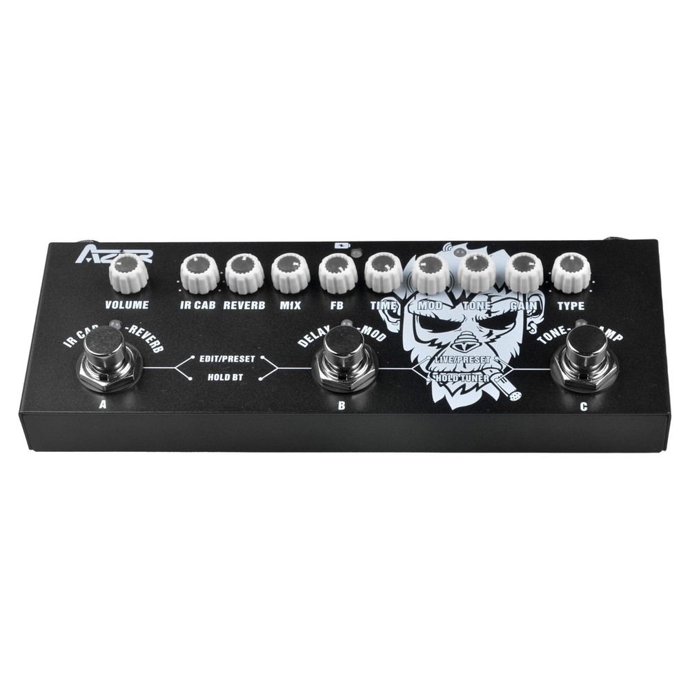 Multi-Effect Pedal Built-in Battery AZOR Multi Effects CUBE BABY Guitar Effector