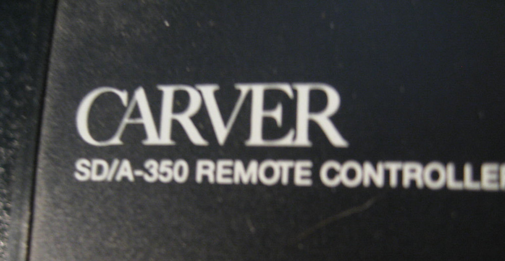 Carver SD/A350 Rack Mount CD Player Tested & Working w/ Remote Control