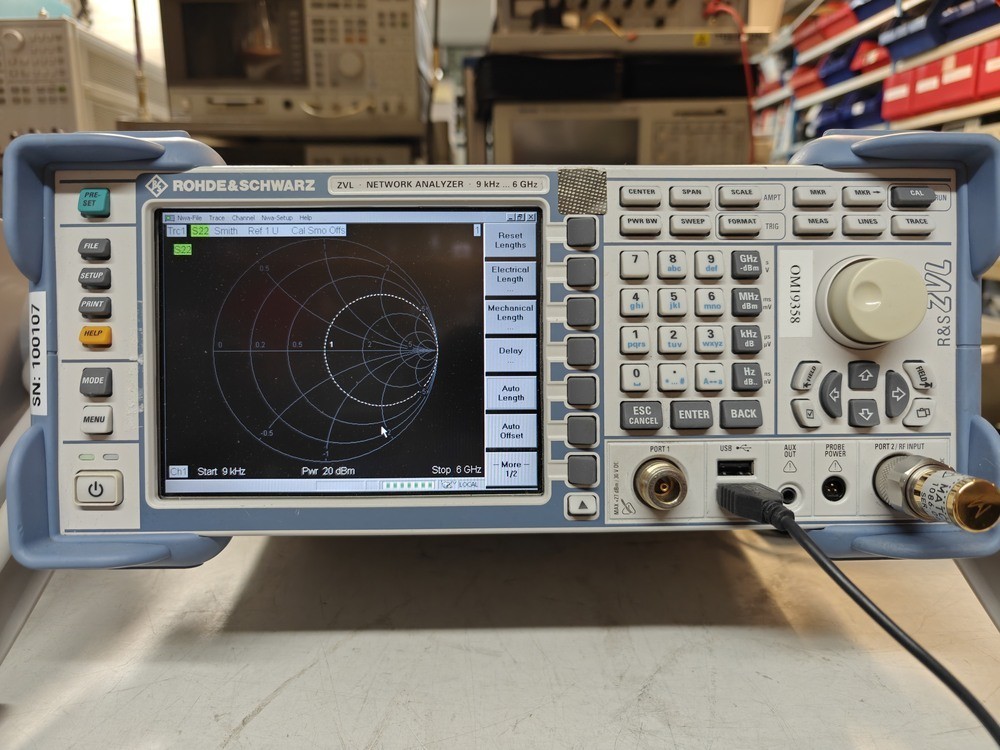 Rohde & Schwarz ZVL6, Vector Network Analyzer, 9 kHz - 6 GHz #