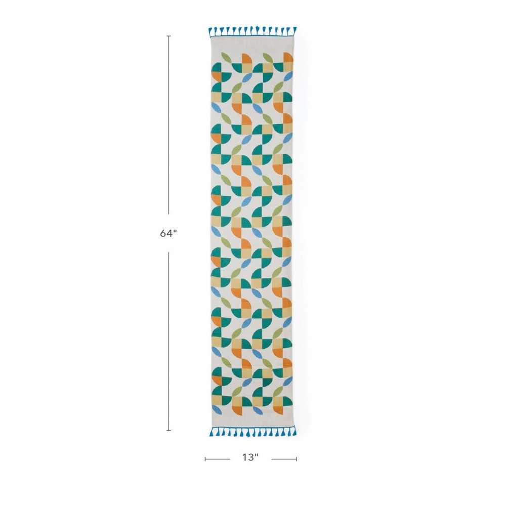 Kaplan Early Learning Decorative Abstract Petal Table Runner