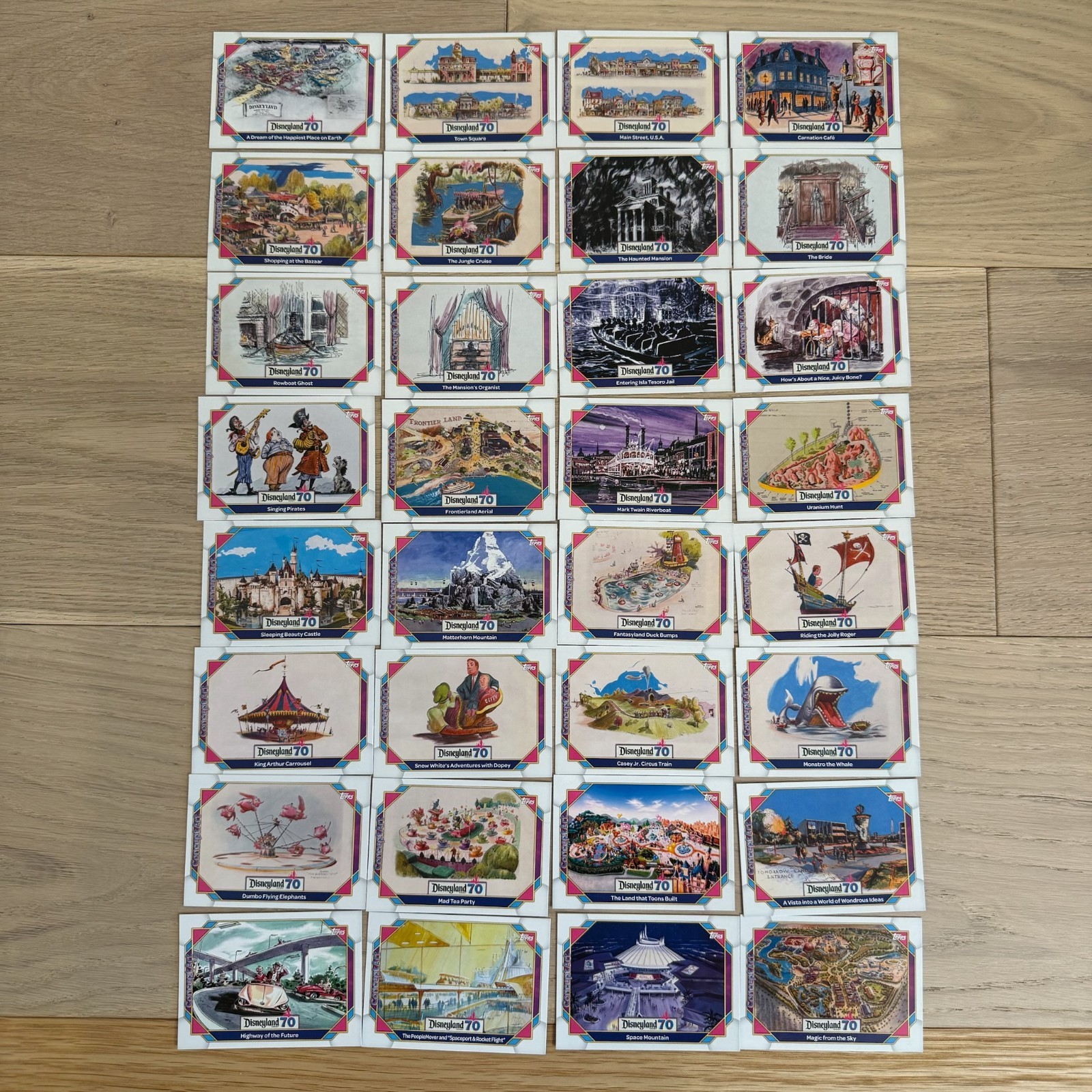 2025 Topps Disneyland 70th Anniversary Concept Art Base Set 118-150 (You Choose)