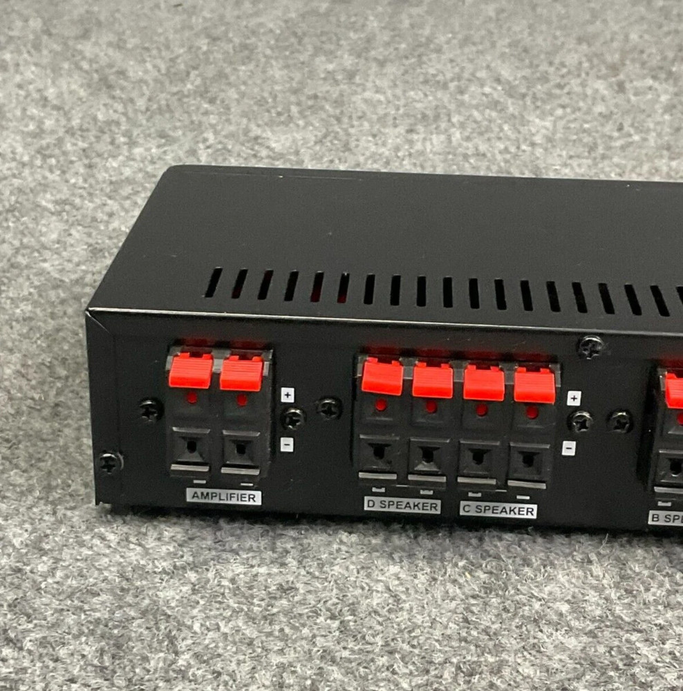 Pyle Speaker Selector PSS4 Compact 4-Channel High Power Room Splitter - Black