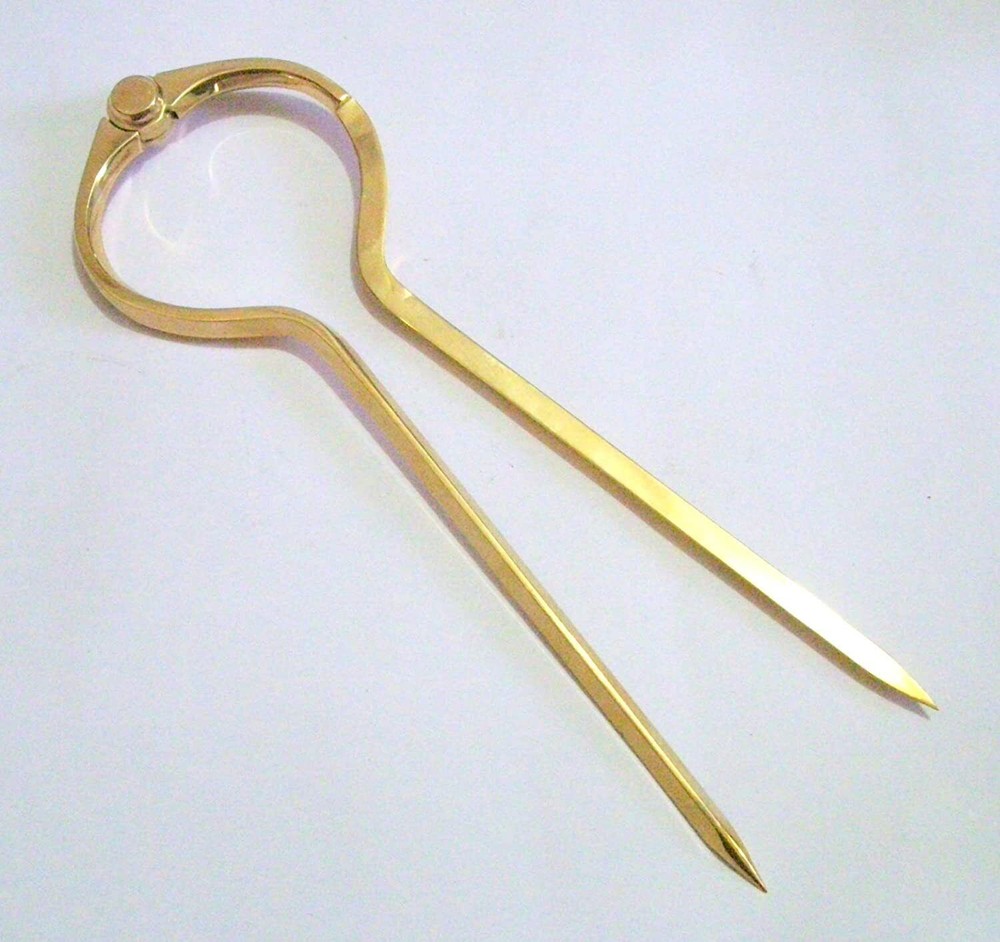 8" Brass Marine Navigation Compass Map Divider Engineer Drafting Tool