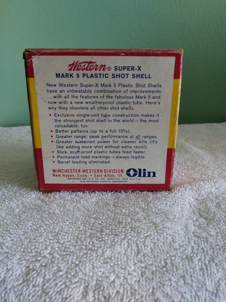 Western Super X Mark 5 Shotgun Shells Box Only