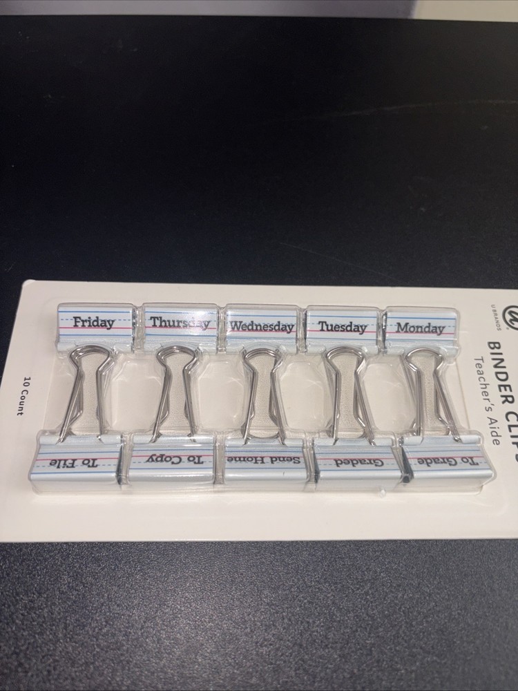Binder Clips Teachers Aide 10 Count