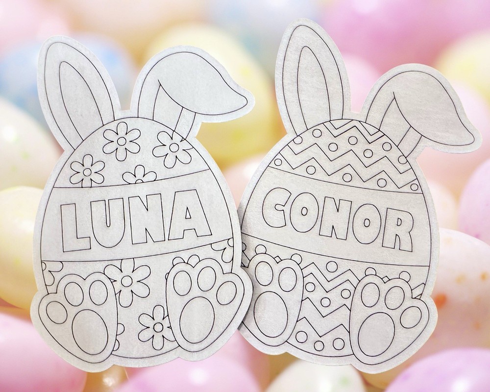 Personalized Easter Egg Paint Craft Kit, Easter Basket Stuffer, Easter Gift