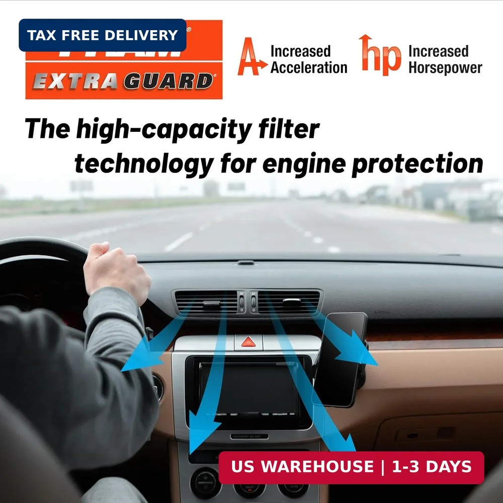 FRAM Extra Guard CA11426 Replacement Engine Air Filter for Select Toyota Models,