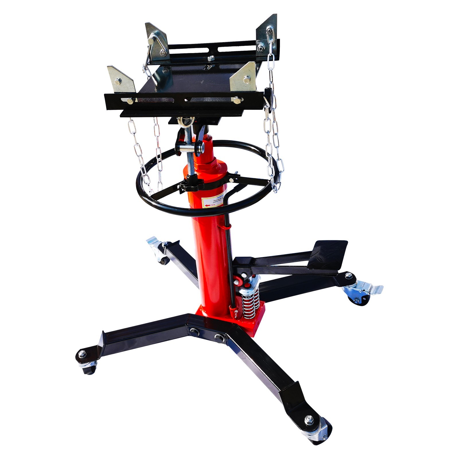 1600LBS 2 Stage Hydraulic Transmission Jack w/360 Swivel Wheel Lift Hoist