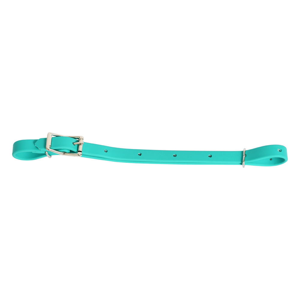 READY MADE- Horse size Teal CURB STRAP