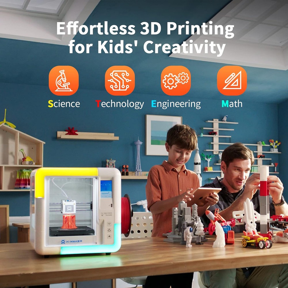 X-MAKER FDM 3D Printer Smart One-Key Printing High-Speed Fully Assembled G2Y2