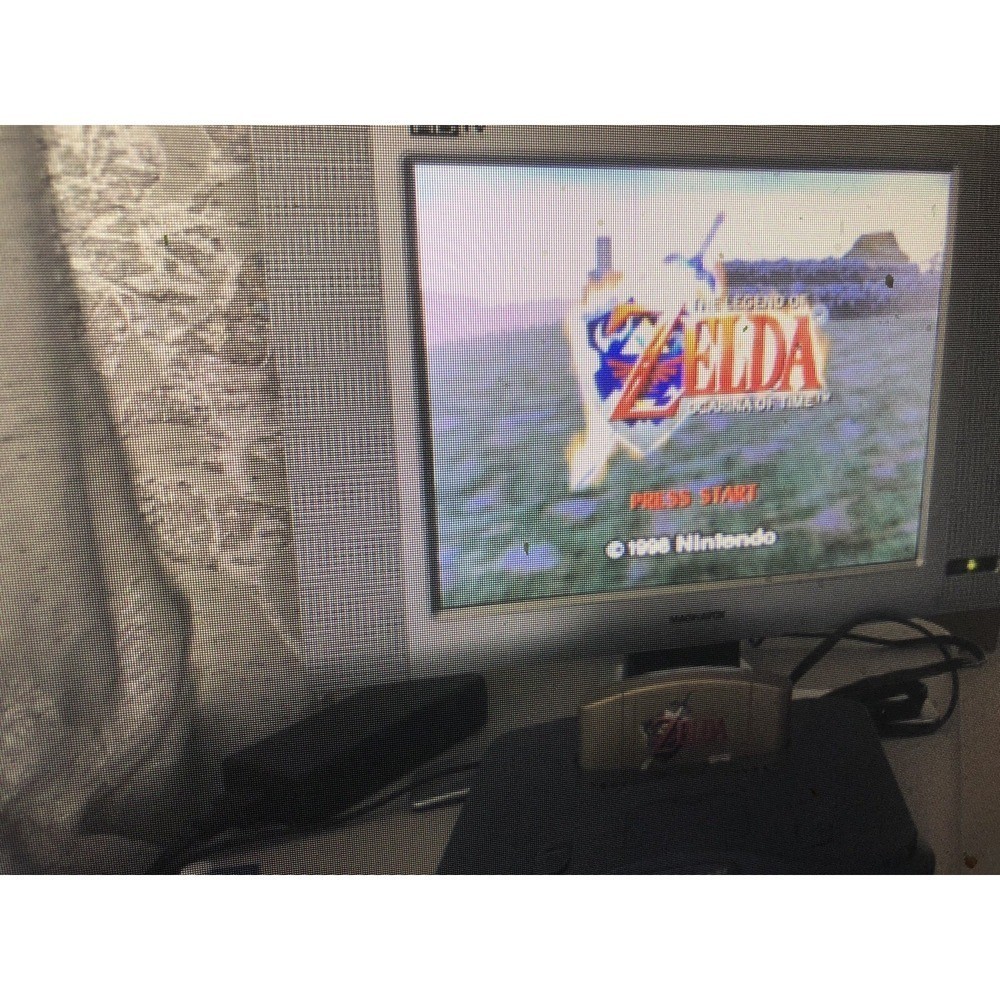 Nintendo 64, N64 System / Console Bundle + Cables + 2 Controller + Zelda Ocarina