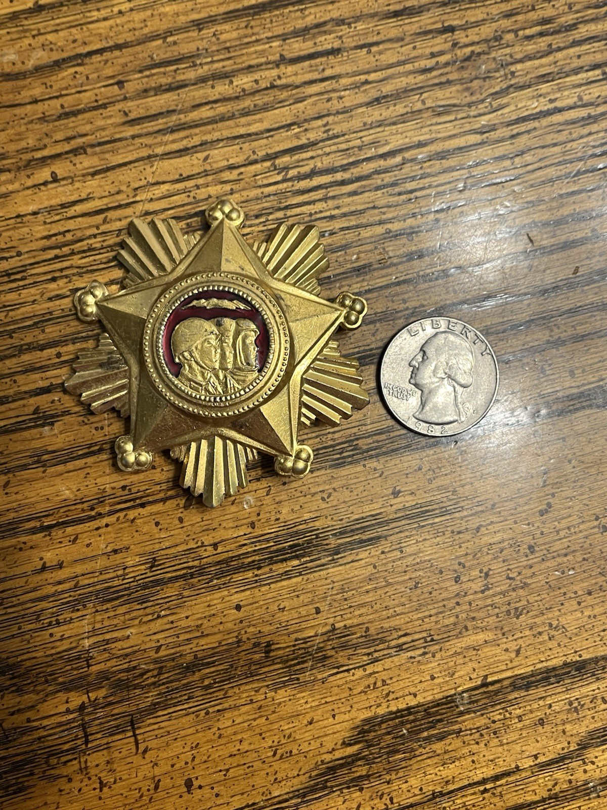 Vintage Korea Korean Military Army Badge Service Honor 1st Class