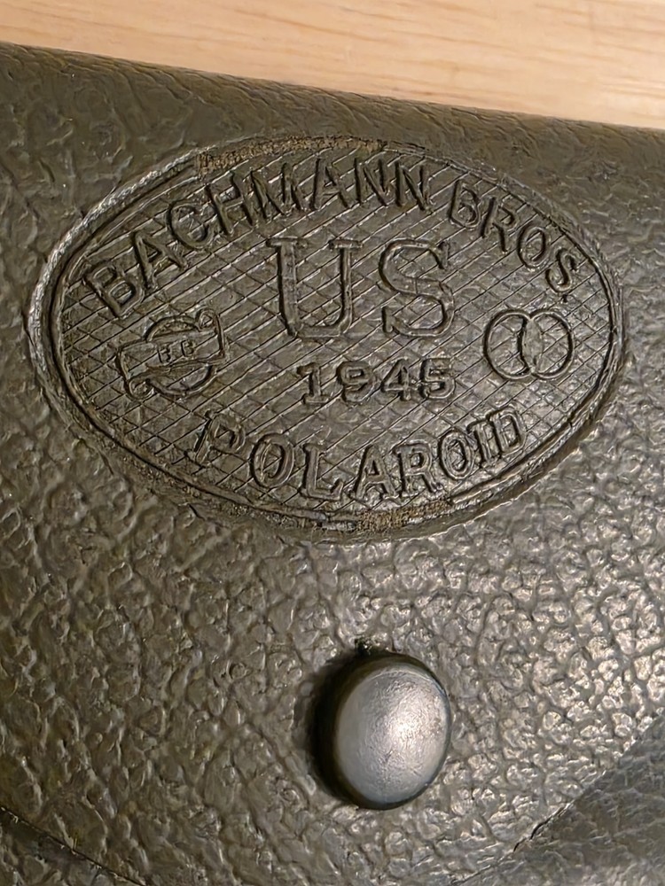 ORIGINAL WWII US ARMY INFANTRY POLAROID SUNGLASSES CARRY CASE- 1945