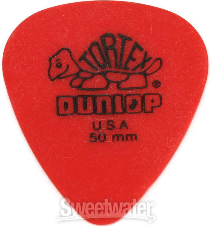 Dunlop 418R050 Tortex Standard Guitar Picks .50mm Red 72-pack