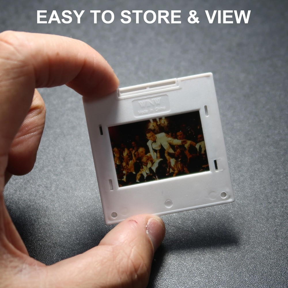 Plastic Slide Mounts 35mm-100 Pcs Includes Storage Box