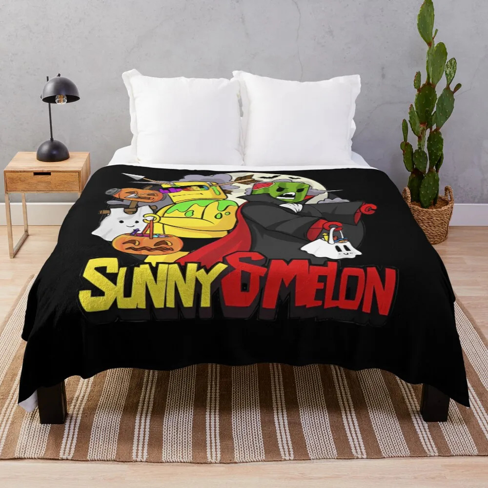 sunny and melon merch Throw Blanket