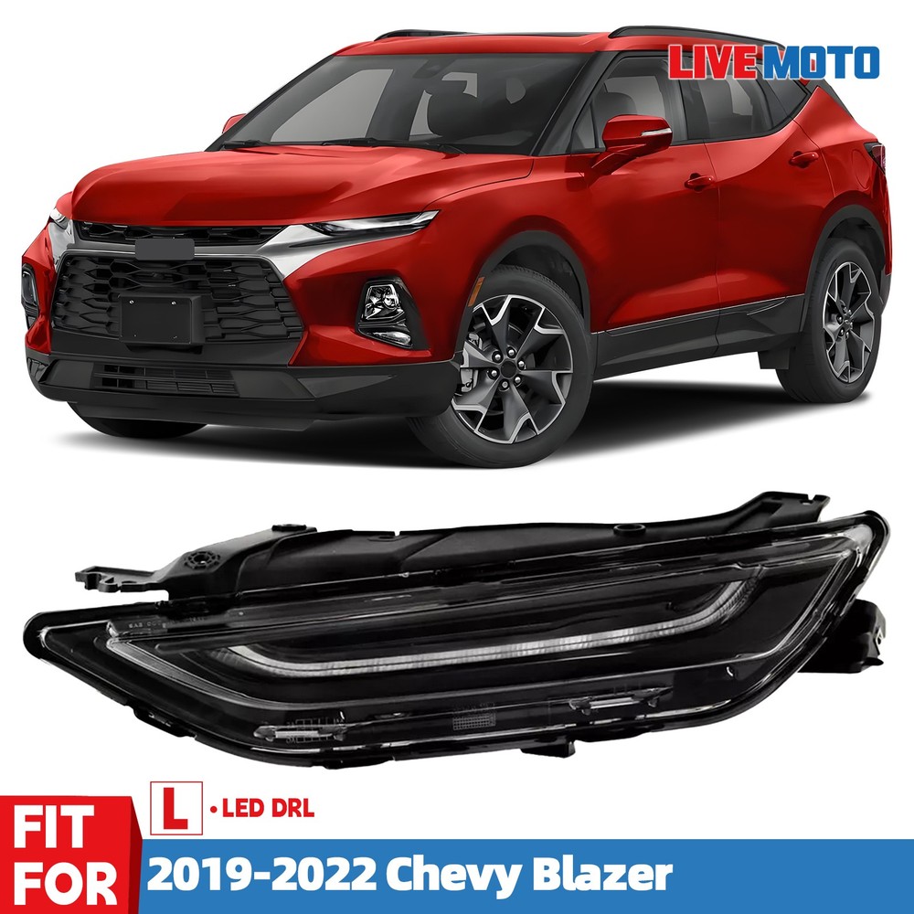 For 2019-2022 Chevy Blazer Upper LED DRL Driving Headlight Left Driver Side