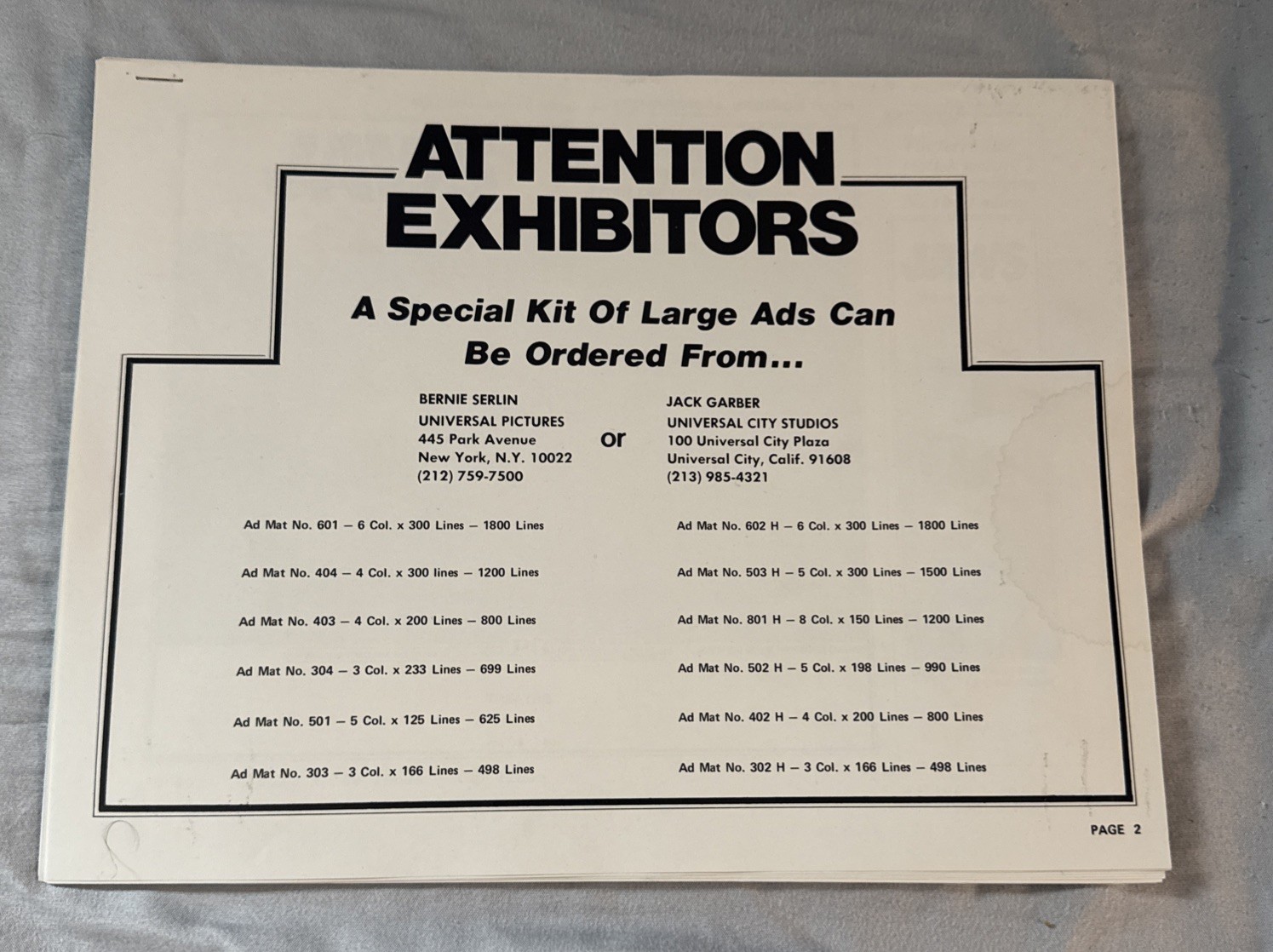 JAWS Original 1975 Movie Deluxe Lobby Cards Near Set 7 Of 8 11x14 + Promo Packet