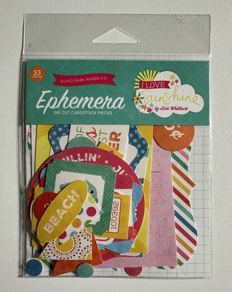 Echo Park Ephemera Die Cut Packs Multiple Variations Available-You Choose
