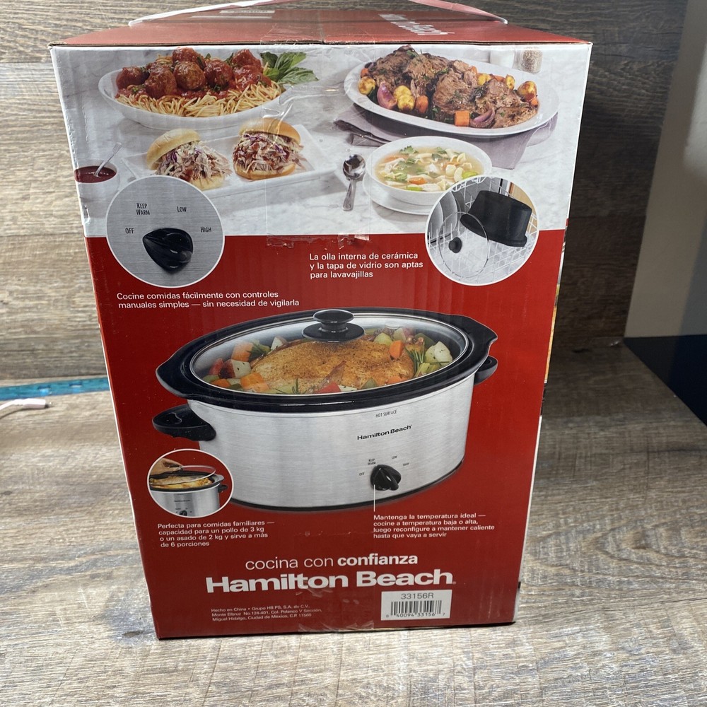 Hamilton Beach 5-Quart Portable Slow Cooker