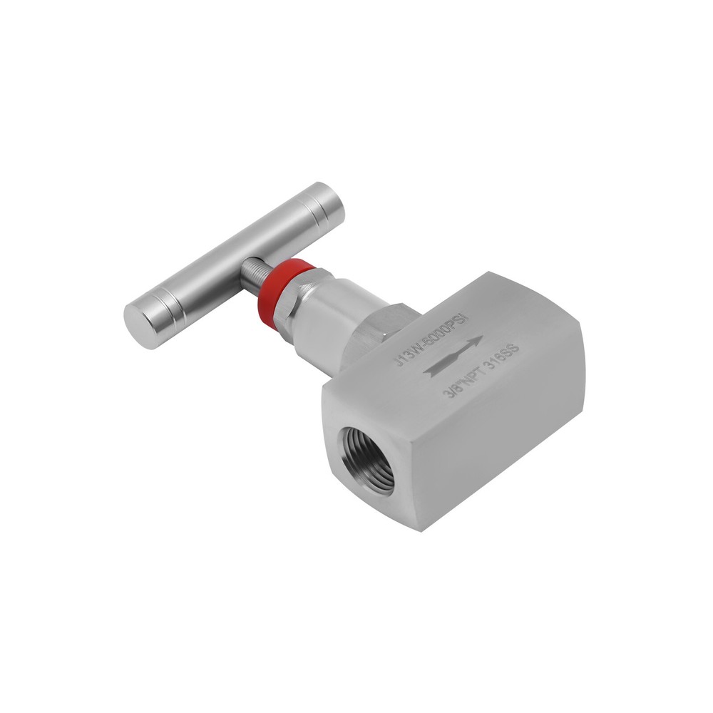 3/8" Stainless Steel Needle Valve - Threaded Flow Control, Max 6000 Psi