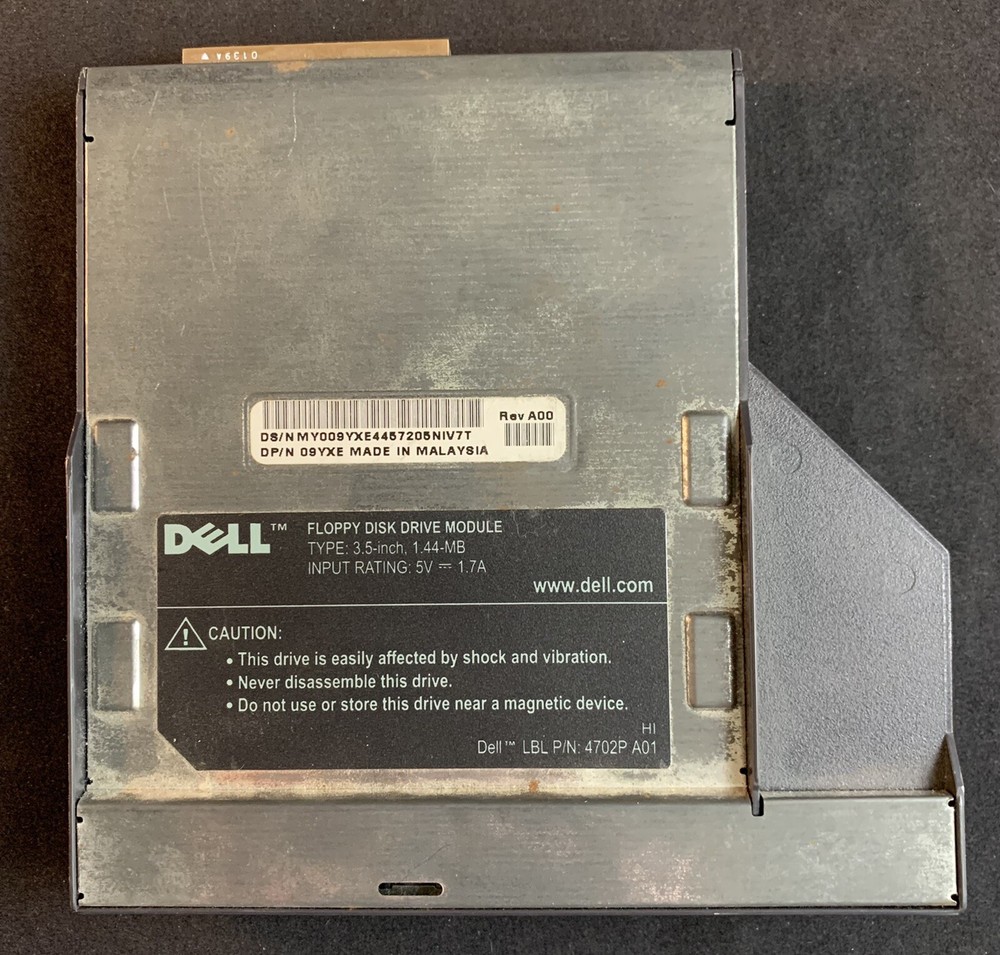 Dell 3.5-inch Floppy Disk Drive Module 4702P A01