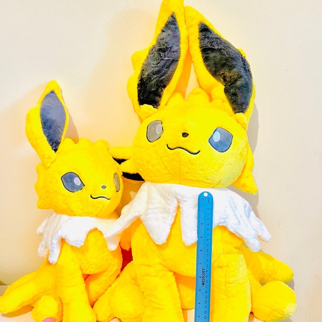 USA - 3 size - Eevee Jolteon Vaporeon Plush Doll Toy Anime Evolution Monster Set