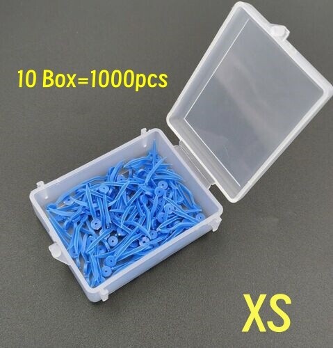 1000 Dental Plastic Wedges Concave Design Arc Diastema Wedge w End Circular Hole