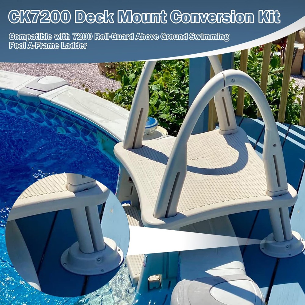 CK7200 Deck Mount Conversion Kit for 7200 Roll-Guard A-Frame Pool Ladder