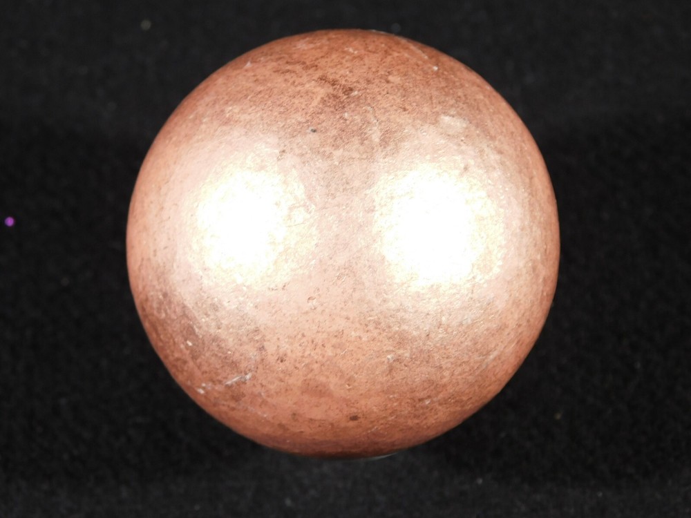 BIG! Super Heavy Solid COPPER SPHERE From Michigan 590gr
