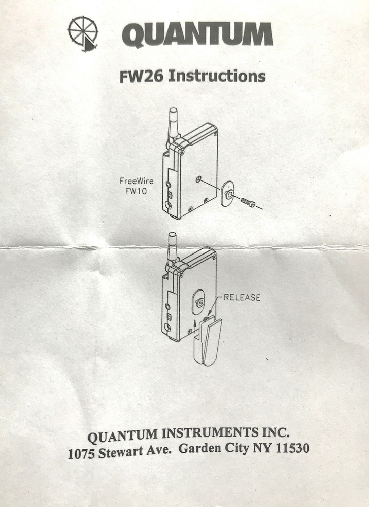 NEW. Quantum Instruments Multi Clip - FreeXWire to Accessory Bracket