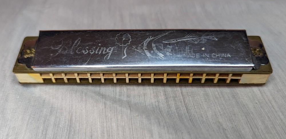 Blessing Harmonica 1970s - Silver