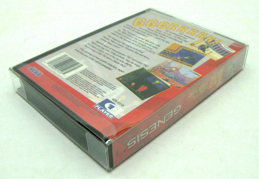 50x SEGA GENESIS CIB GAME - CLEAR PLASTIC PROTECTIVE BOX PROTECTOR SLEEVE CASE