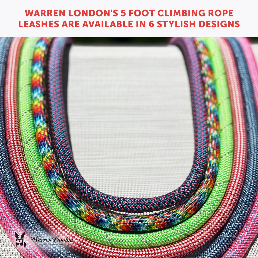 Rope Leash - Blue Reflective
