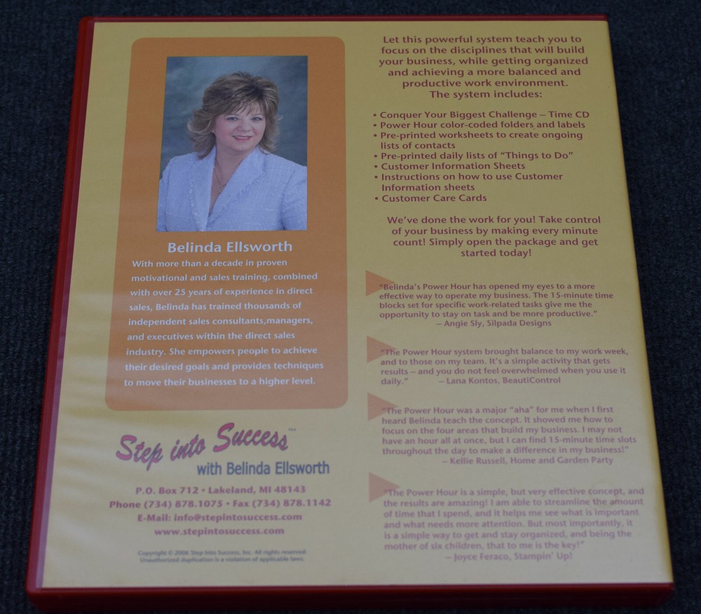 Complete Host Hostess Coaching Program Step into Success by Belinda Ellsworth