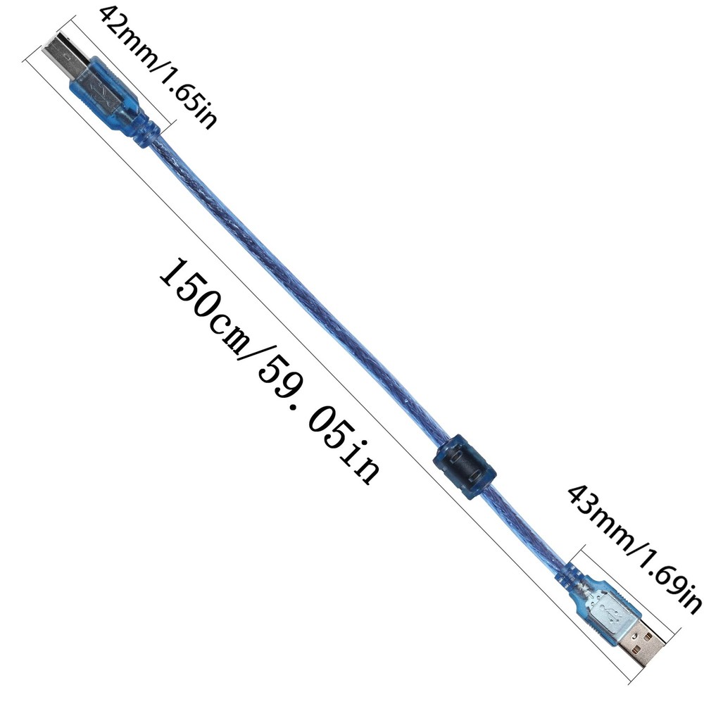 Printer Sharing Adapter 2Port USB 2.0 Switch 2 Computers 2 Pack Male Cable